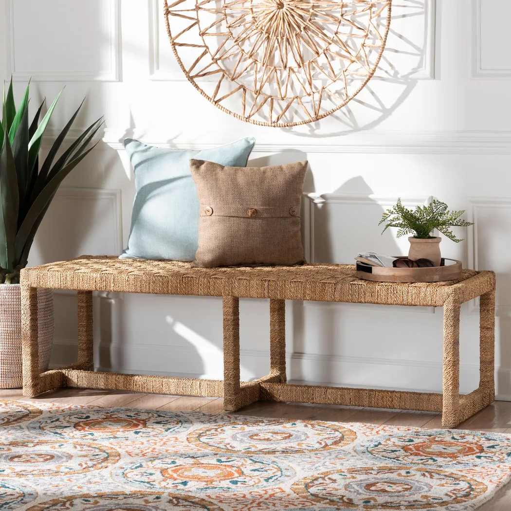 Balsamy Brown Accent Bench - Thumbnail - Image 2