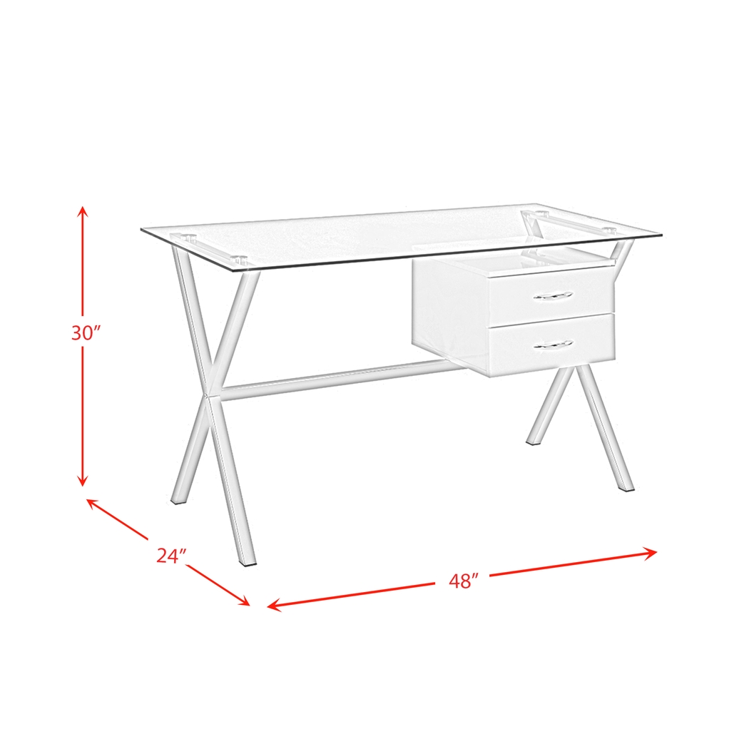 Balsawood White Desk - Thumbnail - Image 11