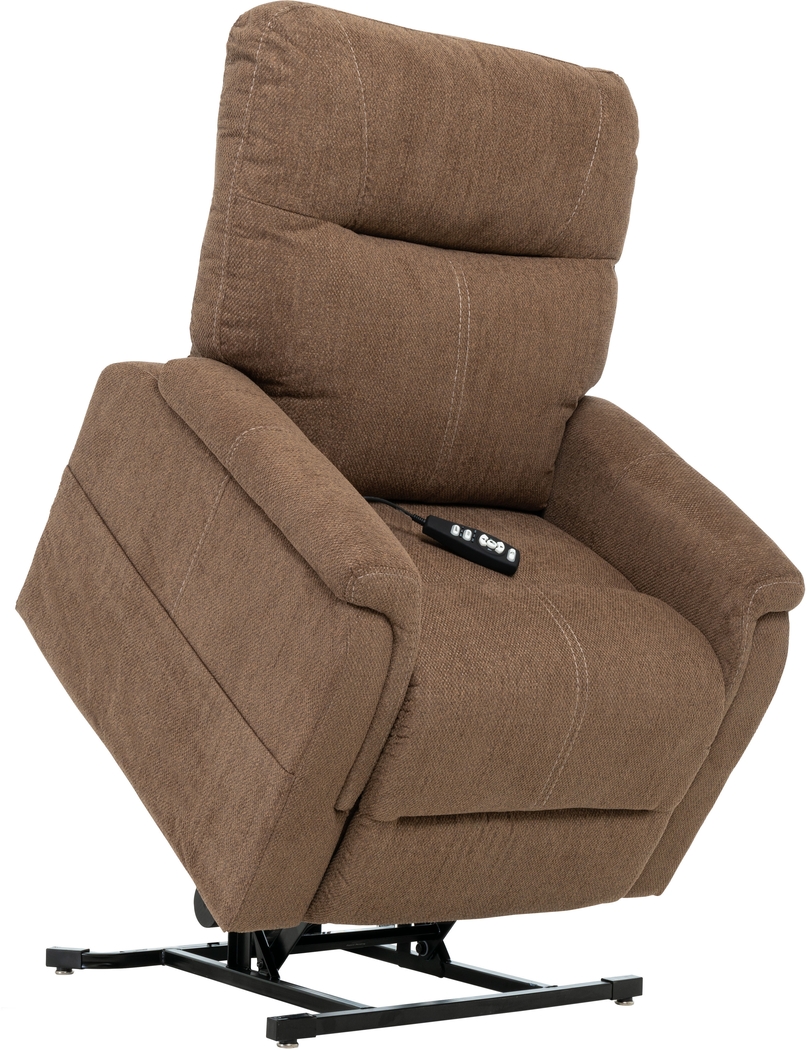 Baltruso Brown Lift Chair Power Recliner - Thumbnail - Image 2