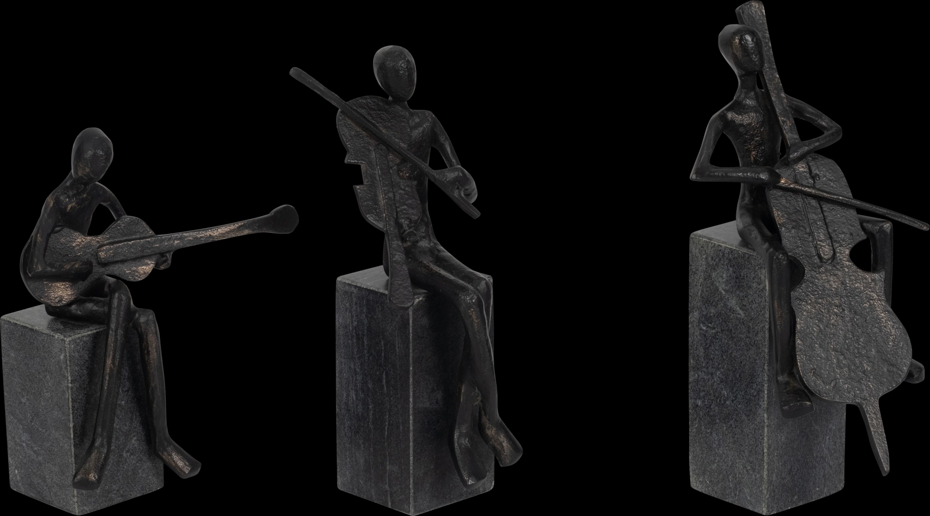 Baltusrol Black Sculpture, Set of 3 - Thumbnail - Image 3
