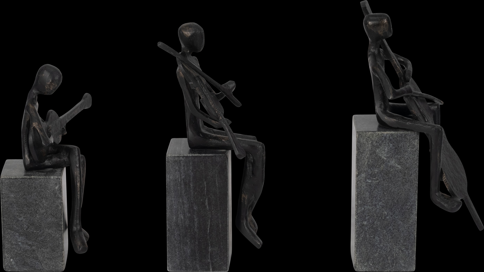 Baltusrol Black Sculpture, Set of 3 - Thumbnail - Image 5