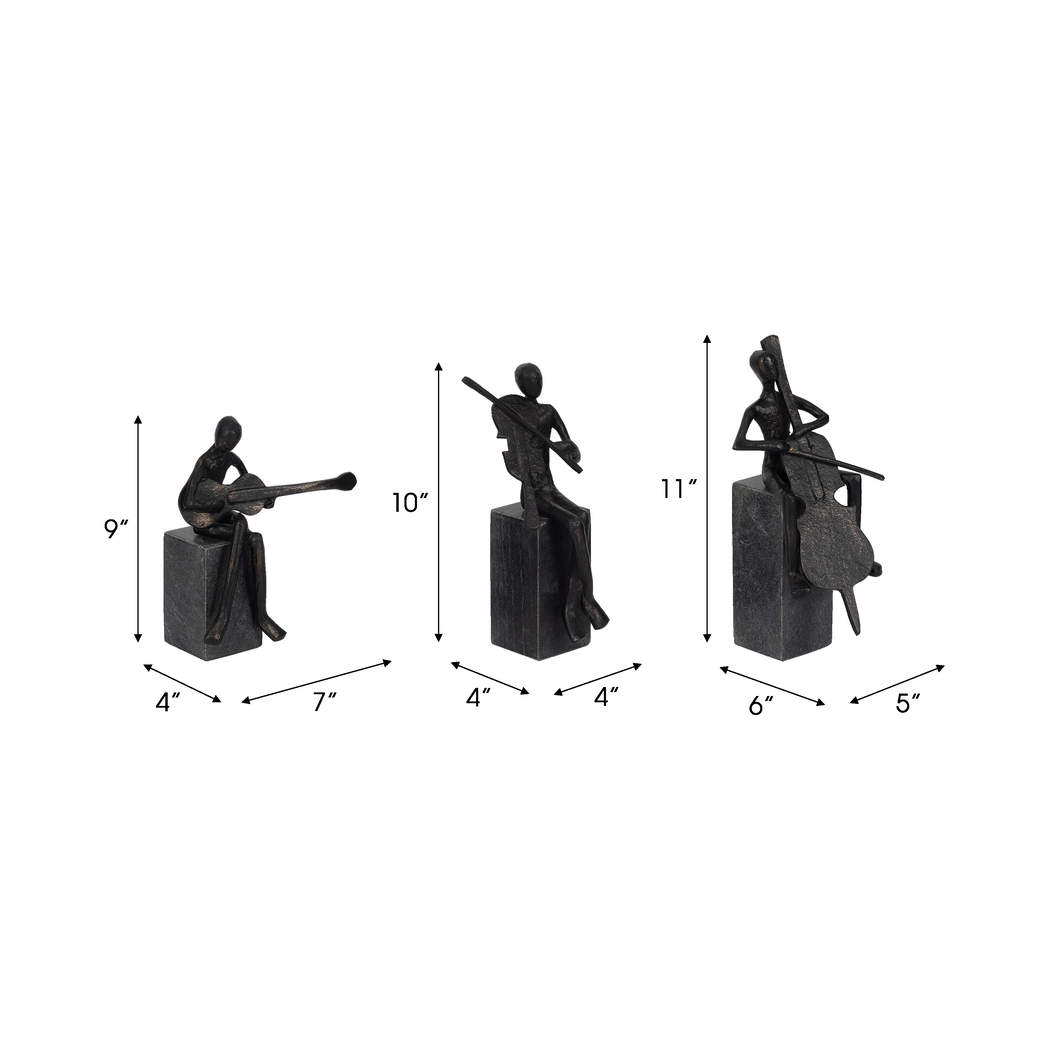 Baltusrol Black Sculpture, Set of 3 - Thumbnail - Image 10