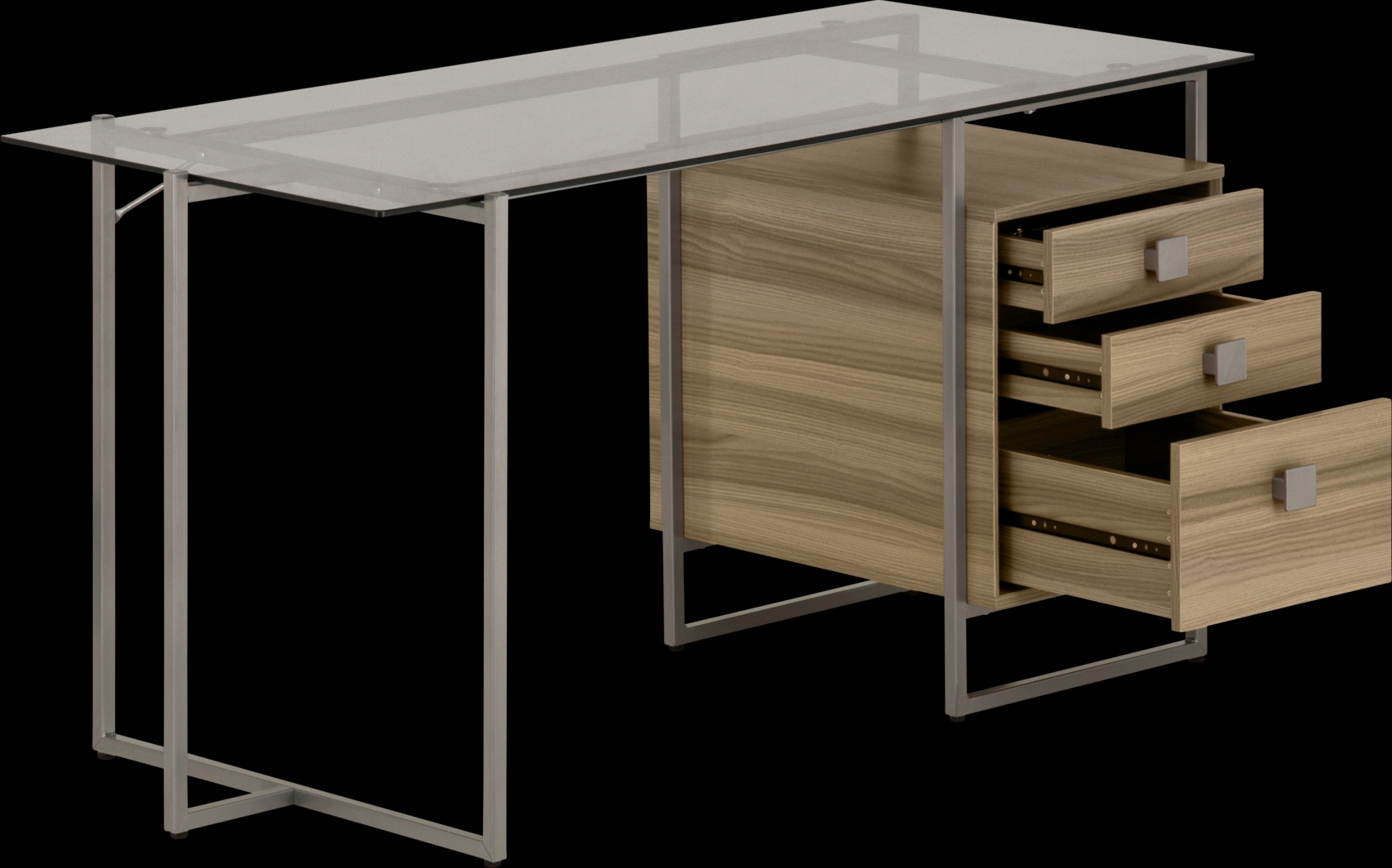 Balyu Brown Computer Desk - Thumbnail - Image 7