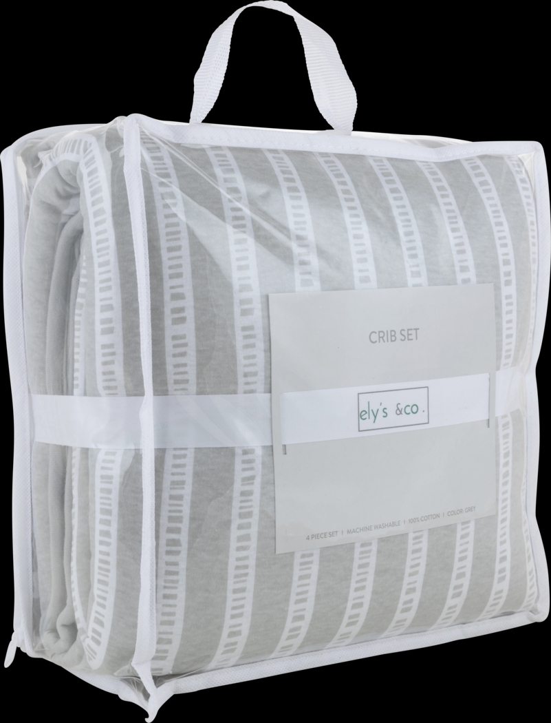 Bamboo Burrow Gray 3 Pc Baby Bedding Set - Thumbnail - Image 2