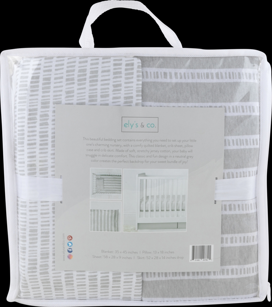 Bamboo Burrow Gray 3 Pc Baby Bedding Set - Thumbnail - Image 6