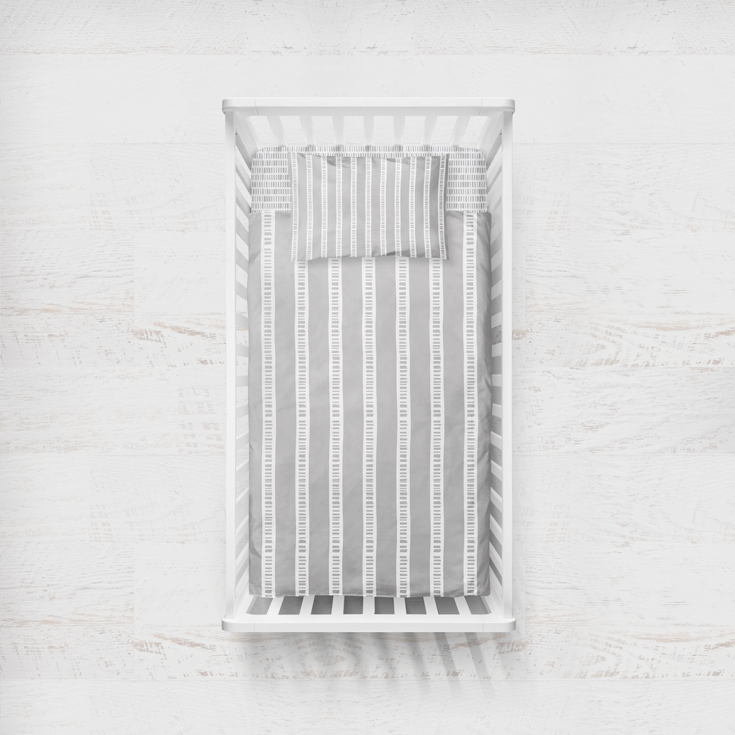 Bamboo Burrow Gray 3 Pc Baby Bedding Set - Thumbnail - Image 7