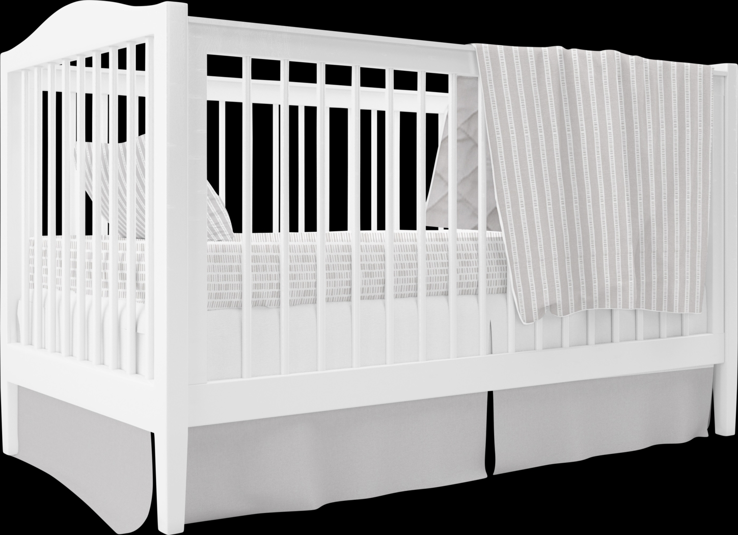 Bamboo Burrow Gray 3 Pc Baby Bedding Set - Thumbnail - Image 1