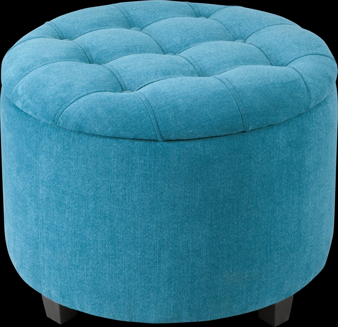 Bamerest Blue Ottoman - Thumbnail - Image 1