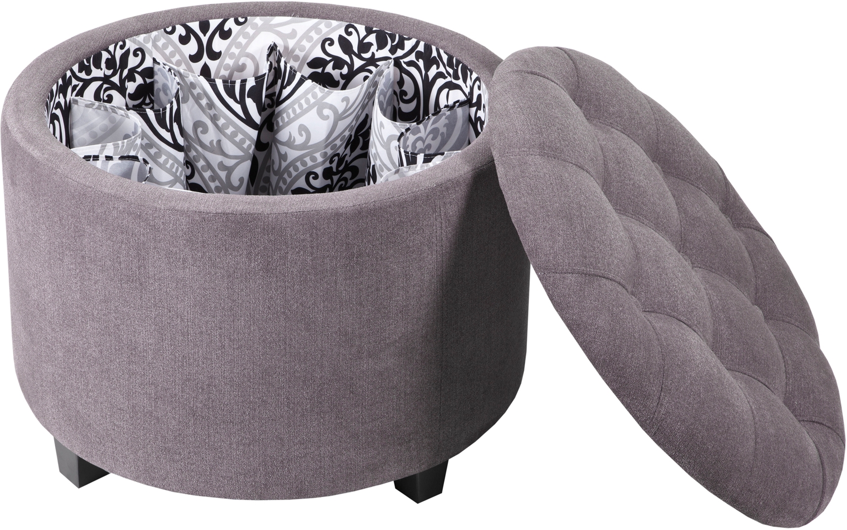 Bamerest Gray Ottoman - Thumbnail - Image 2