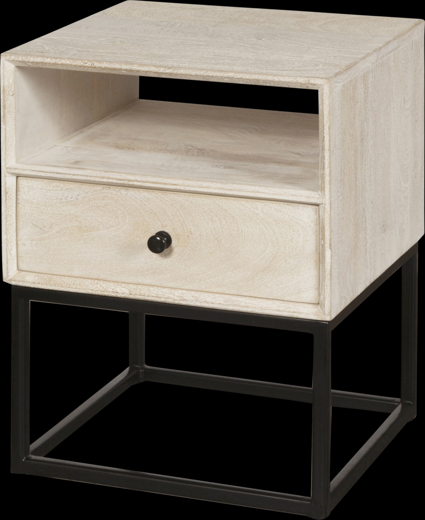Bamwood White Side Table - Thumbnail - Image 3