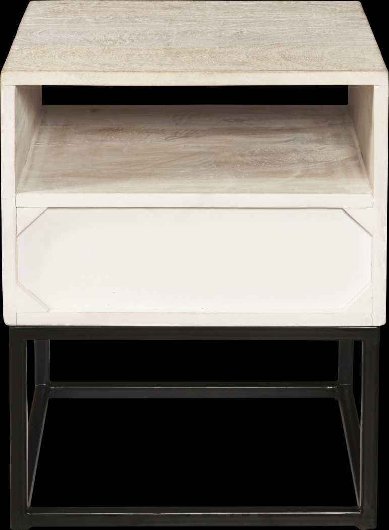 Bamwood White Side Table - Thumbnail - Image 4