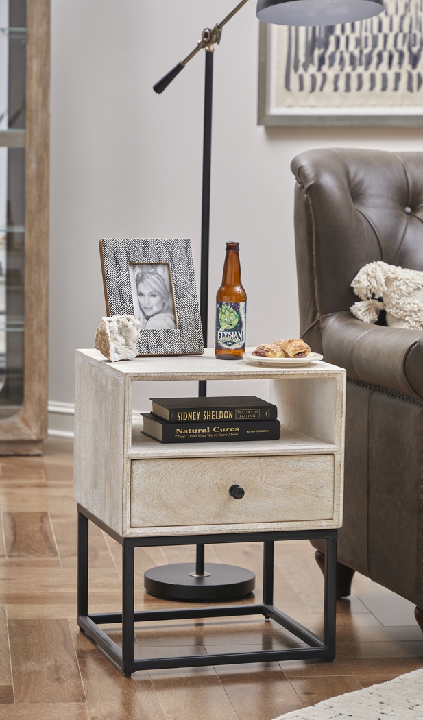 Bamwood White Side Table - Thumbnail - Image 6