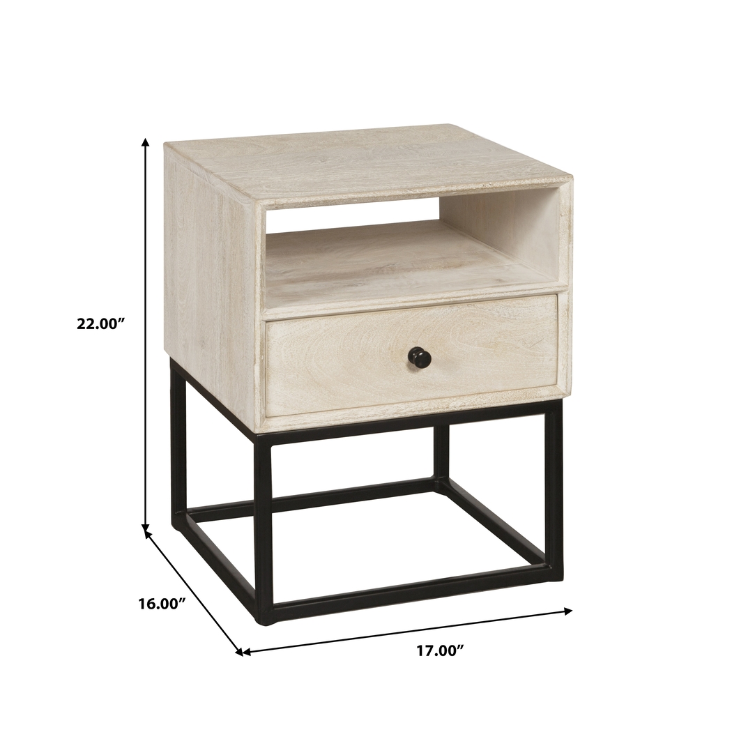 Bamwood White Side Table - Thumbnail - Image 7