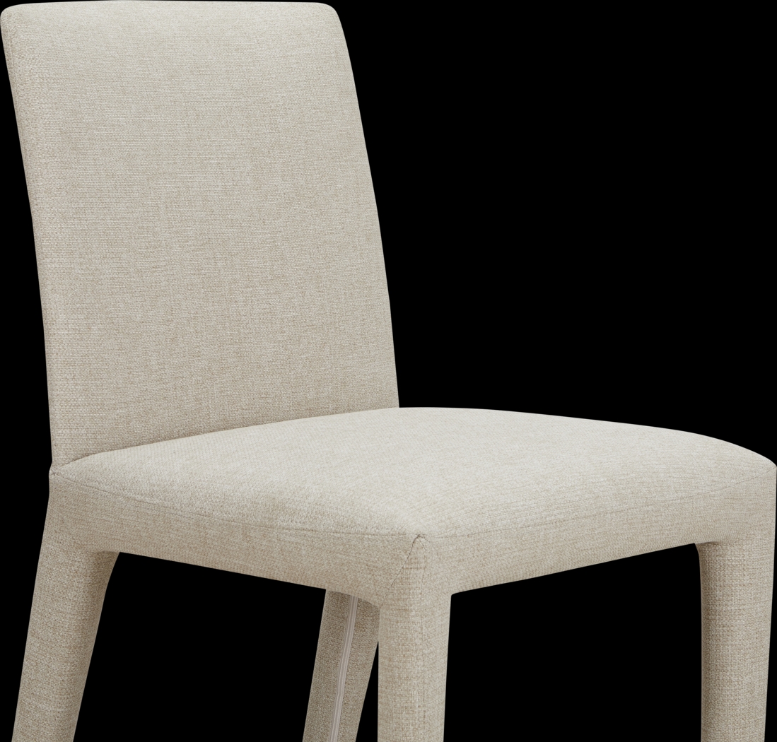 Bana Beige Side Chair, Set of 2 - Thumbnail - Image 4