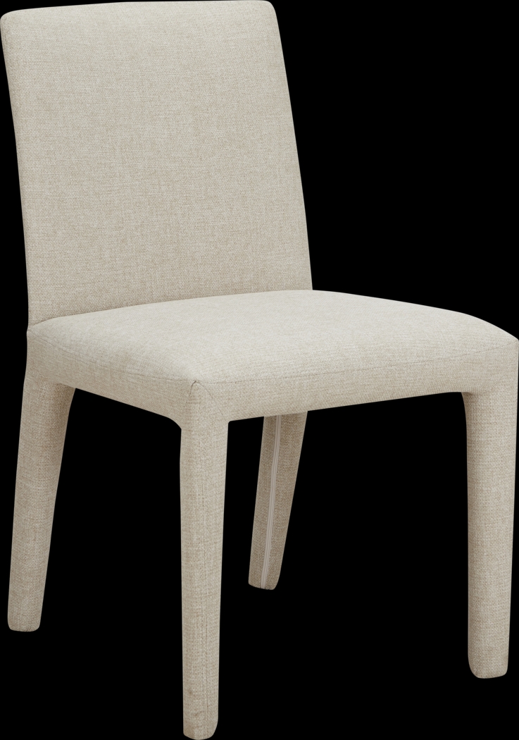 Bana Beige Side Chair, Set of 2 - Thumbnail - Image 5
