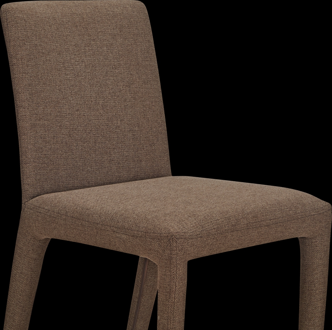 Bana Brown Side Chair, Set of 2 - Thumbnail - Image 4