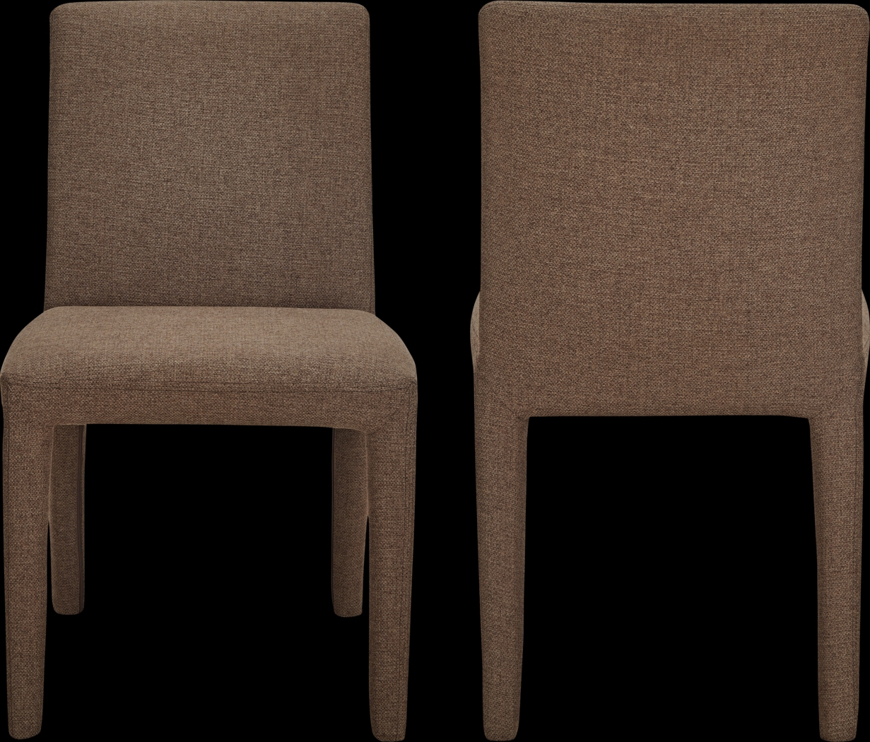 Bana Brown Side Chair, Set of 2 - Thumbnail - Image 7
