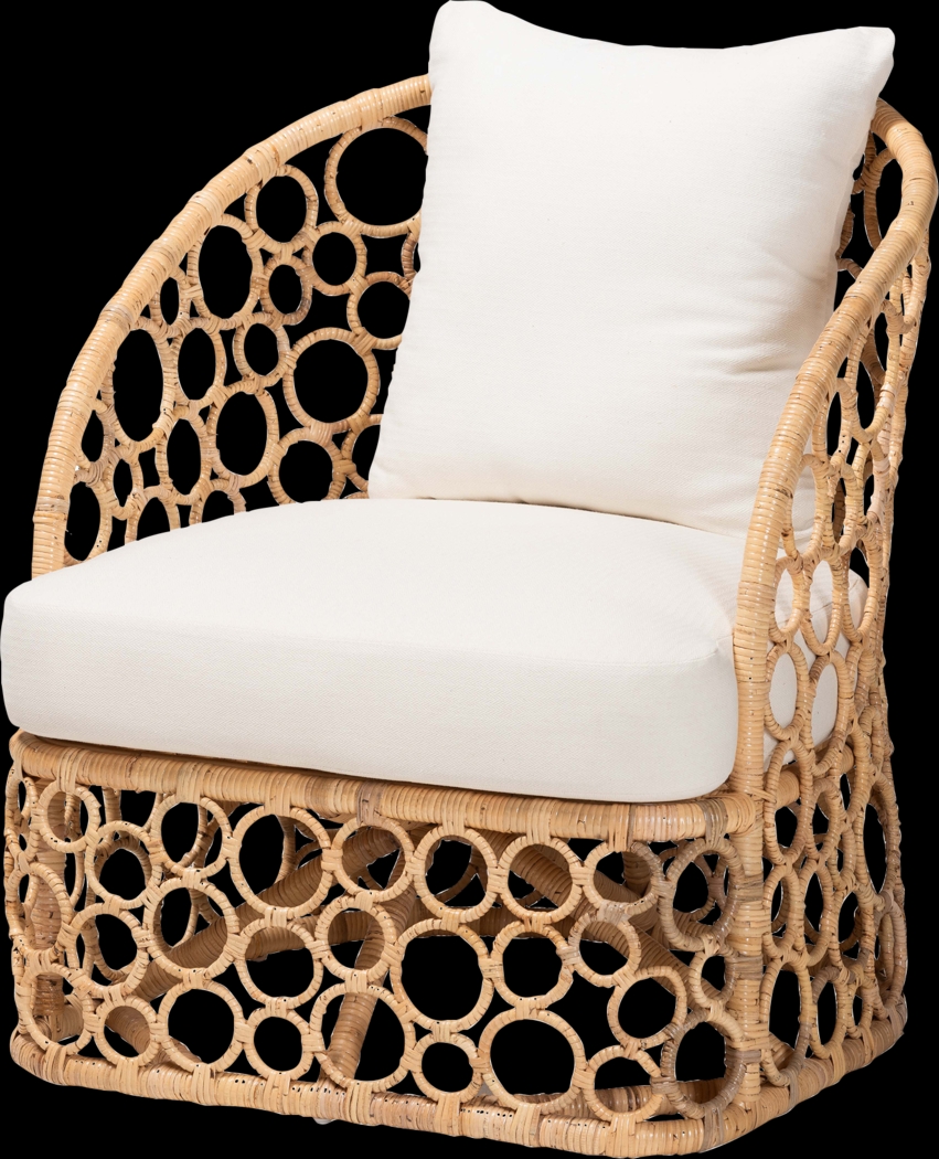 Banat Light Brown Accent Chair - Thumbnail - Image 1