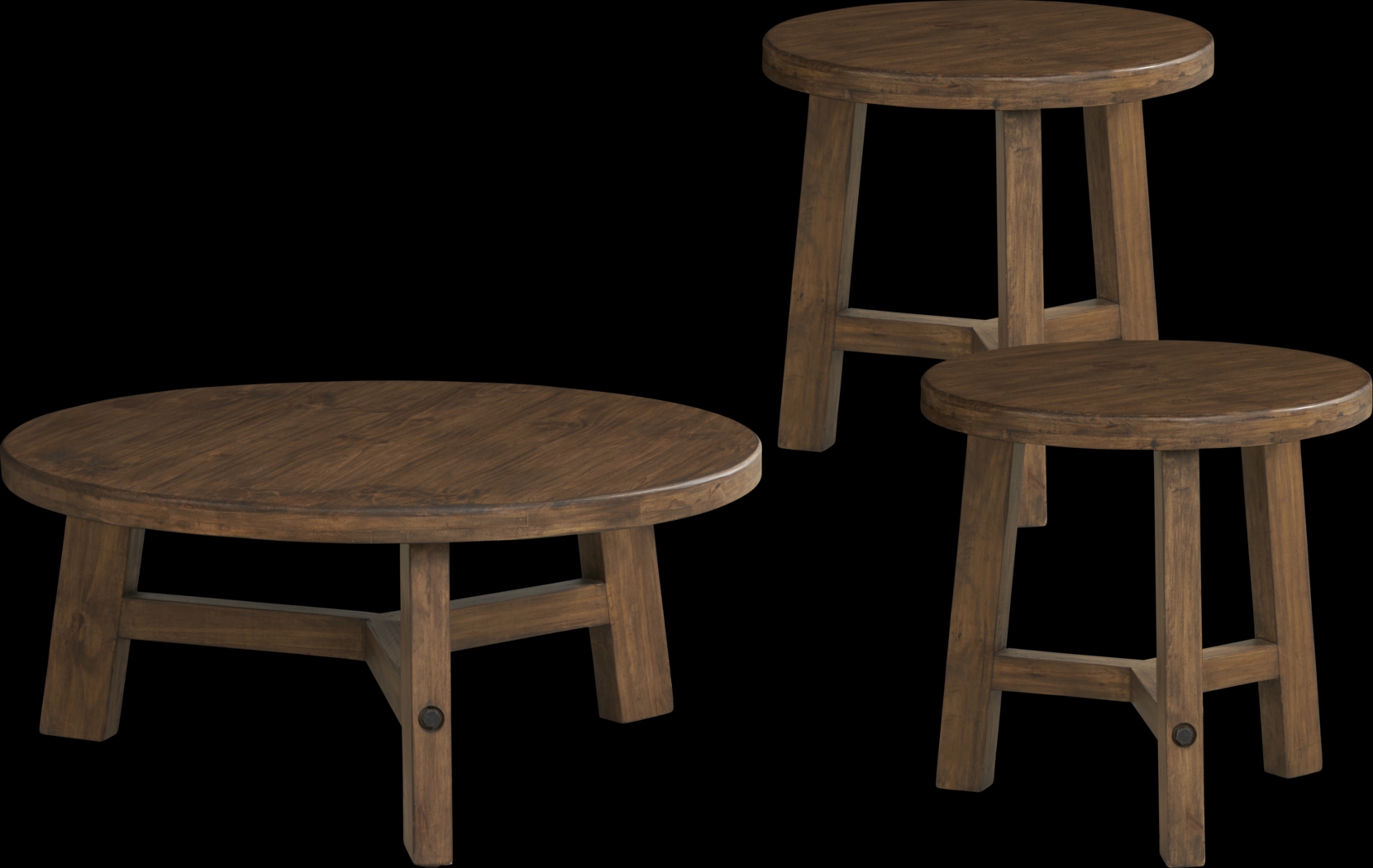 Bandera Brown 3 Pc Table Set - Thumbnail - Image 1