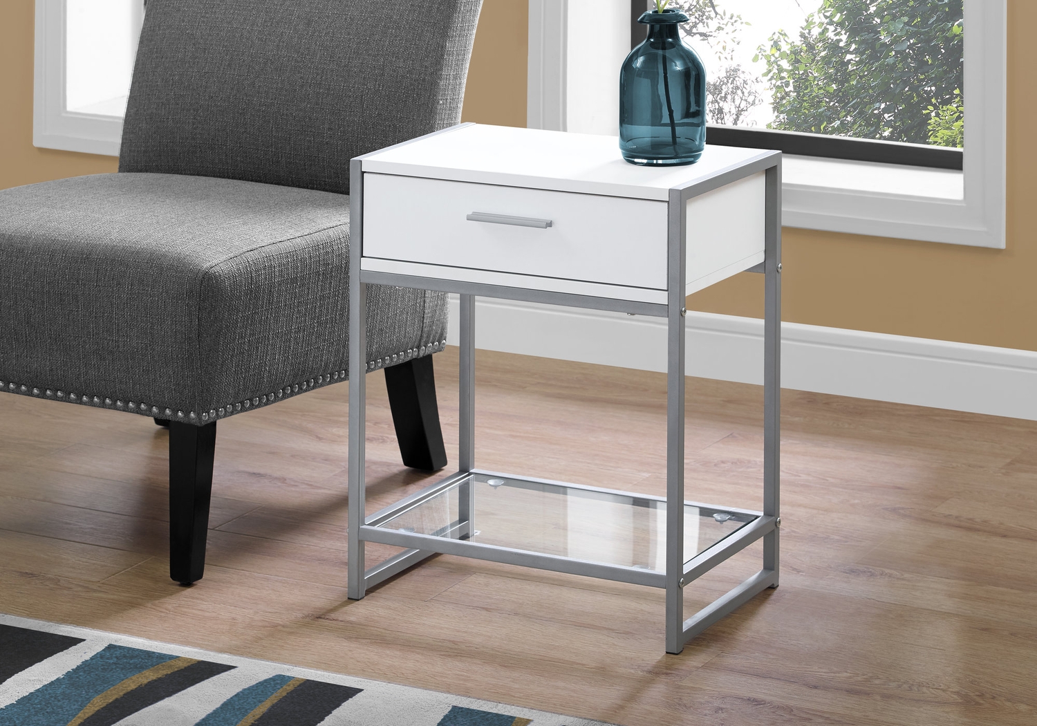 Bandiwood White Accent Table - Thumbnail - Image 2