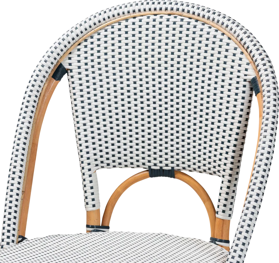 Bandyn Navy and White Counter Height Stool, Set of 2 - Thumbnail - Image 5