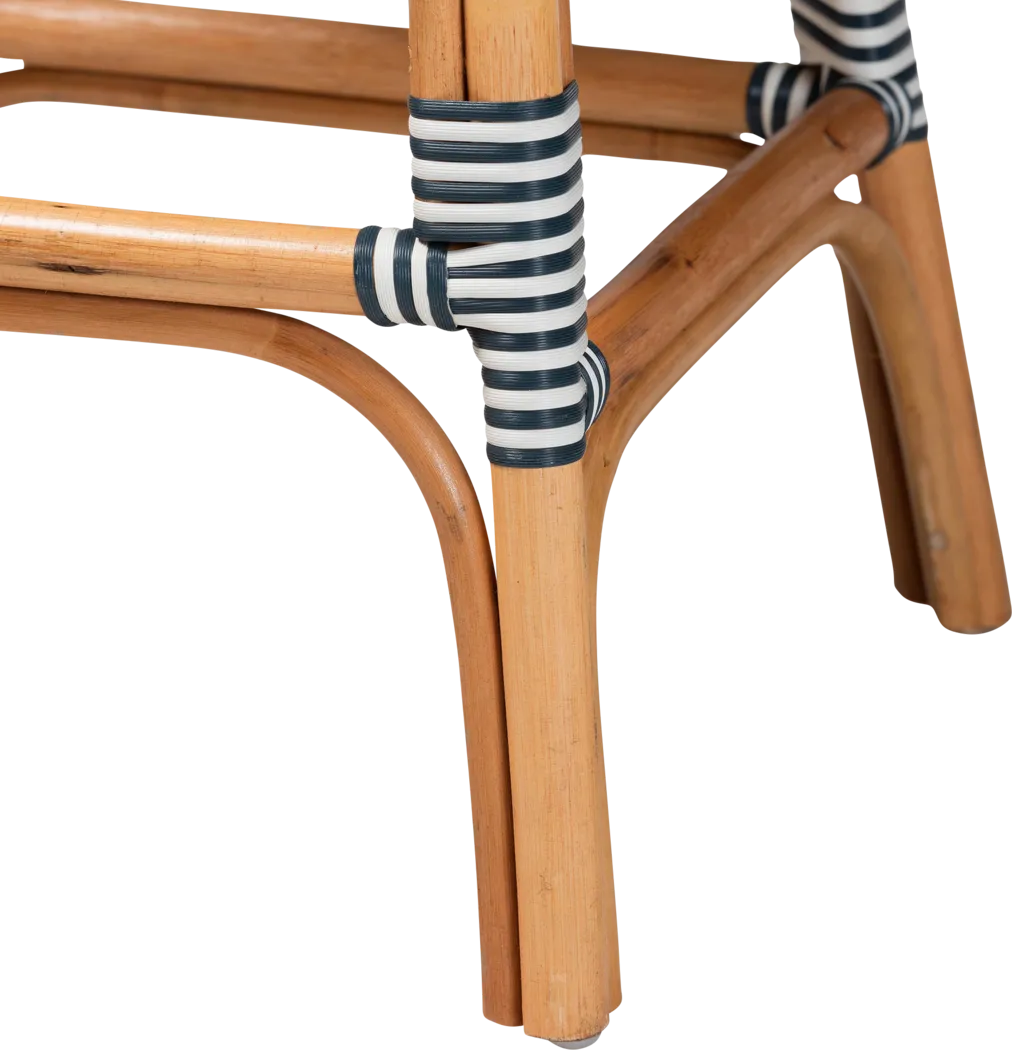 Bandyn Navy and White Counter Height Stool, Set of 2 - Thumbnail - Image 6
