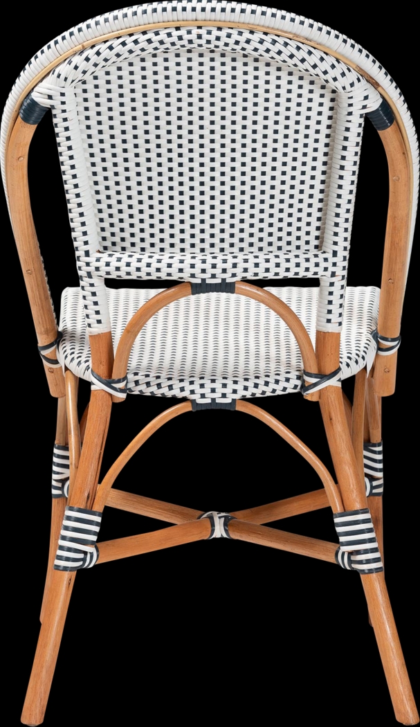 Bandyn Navy and White Dining Chair - Thumbnail - Image 6