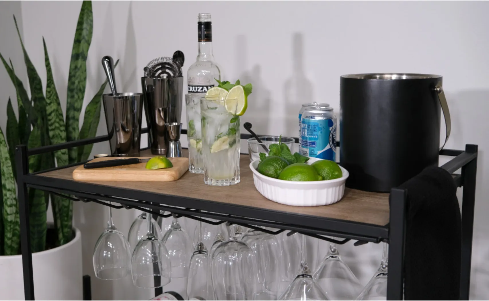 Bangerter Taupe Bar Cart - Thumbnail - Image 17