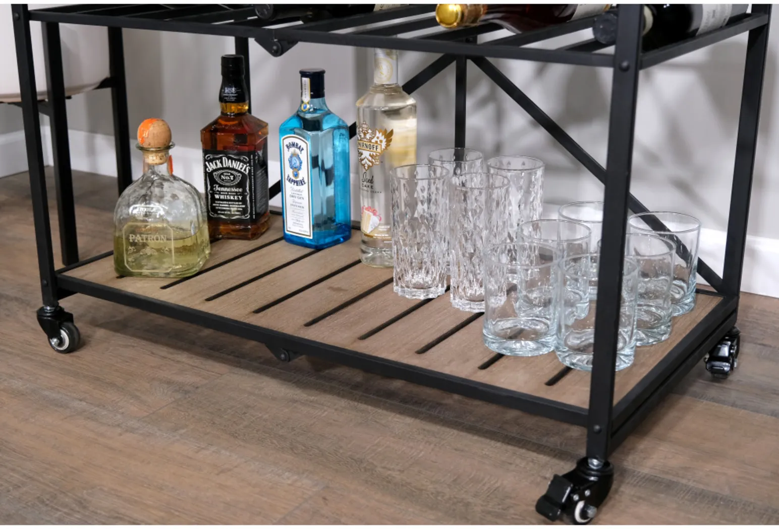 Bangerter Taupe Bar Cart - Thumbnail - Image 18