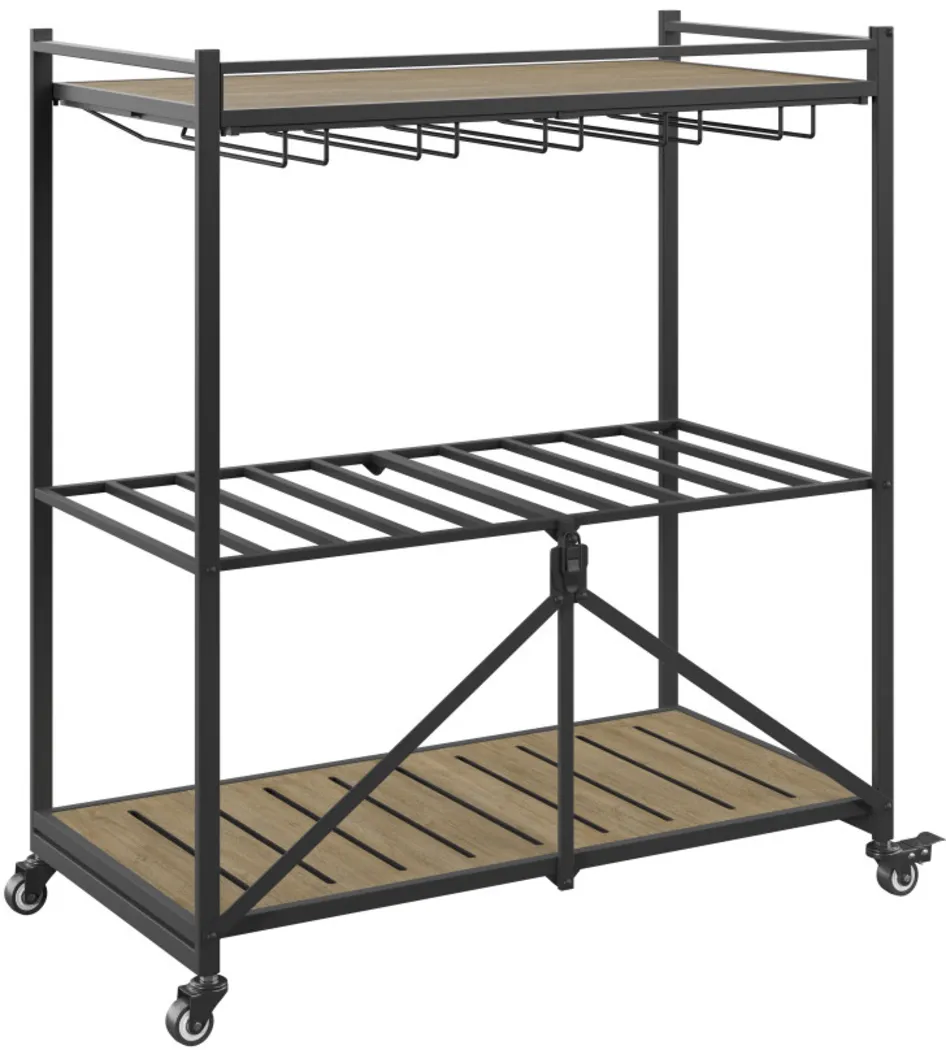 Bangerter Taupe Bar Cart - Thumbnail - Image 9
