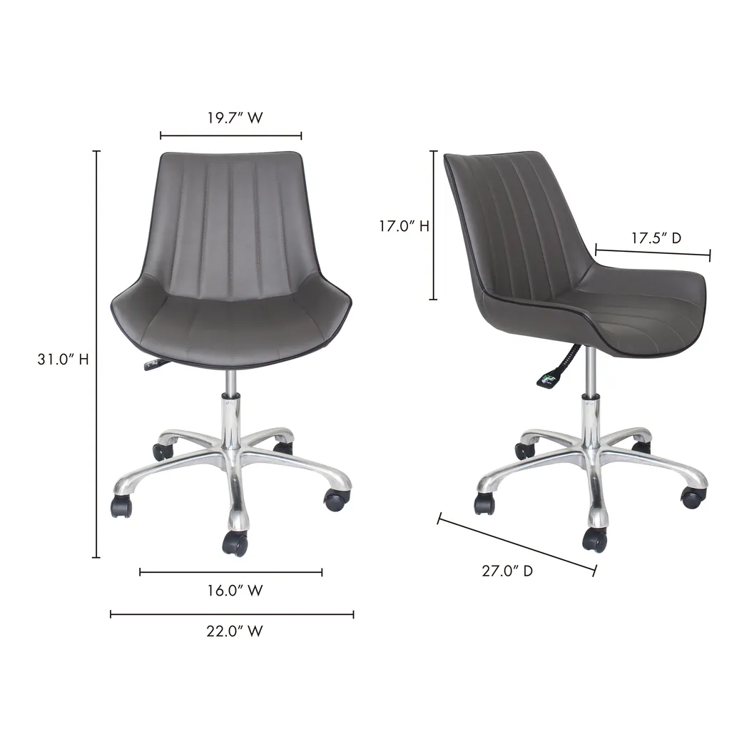 Bankard Gray Office Chair - Thumbnail - Image 5