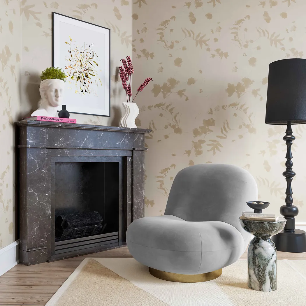 Bankshill Gray Accent Chair - Thumbnail - Image 5