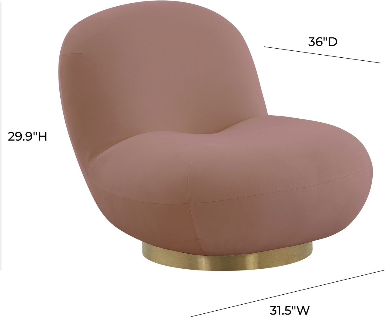 Bankshill Mauve Accent Chair - Thumbnail - Image 6
