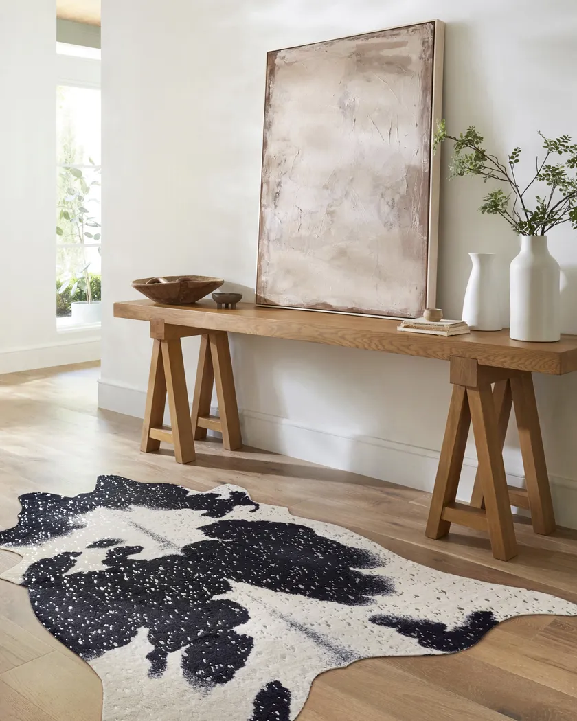 Bannan Black 3'10 x 5' Rug - Thumbnail - Image 4