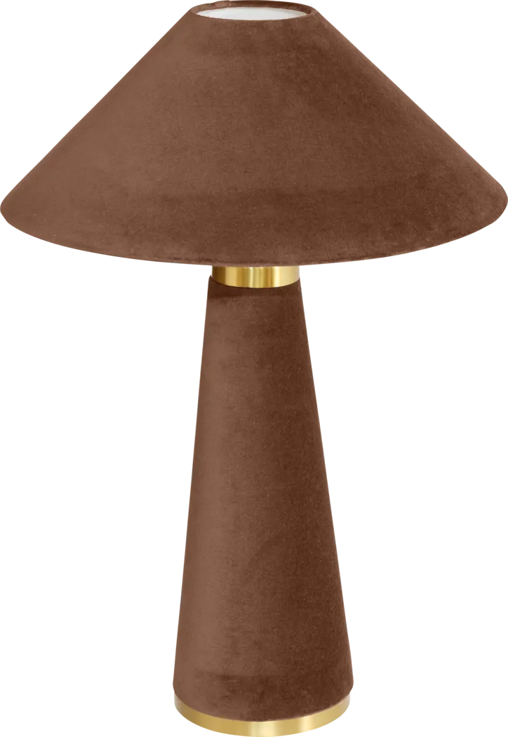 Banneker Shade Brown Lamp - Thumbnail - Image 3