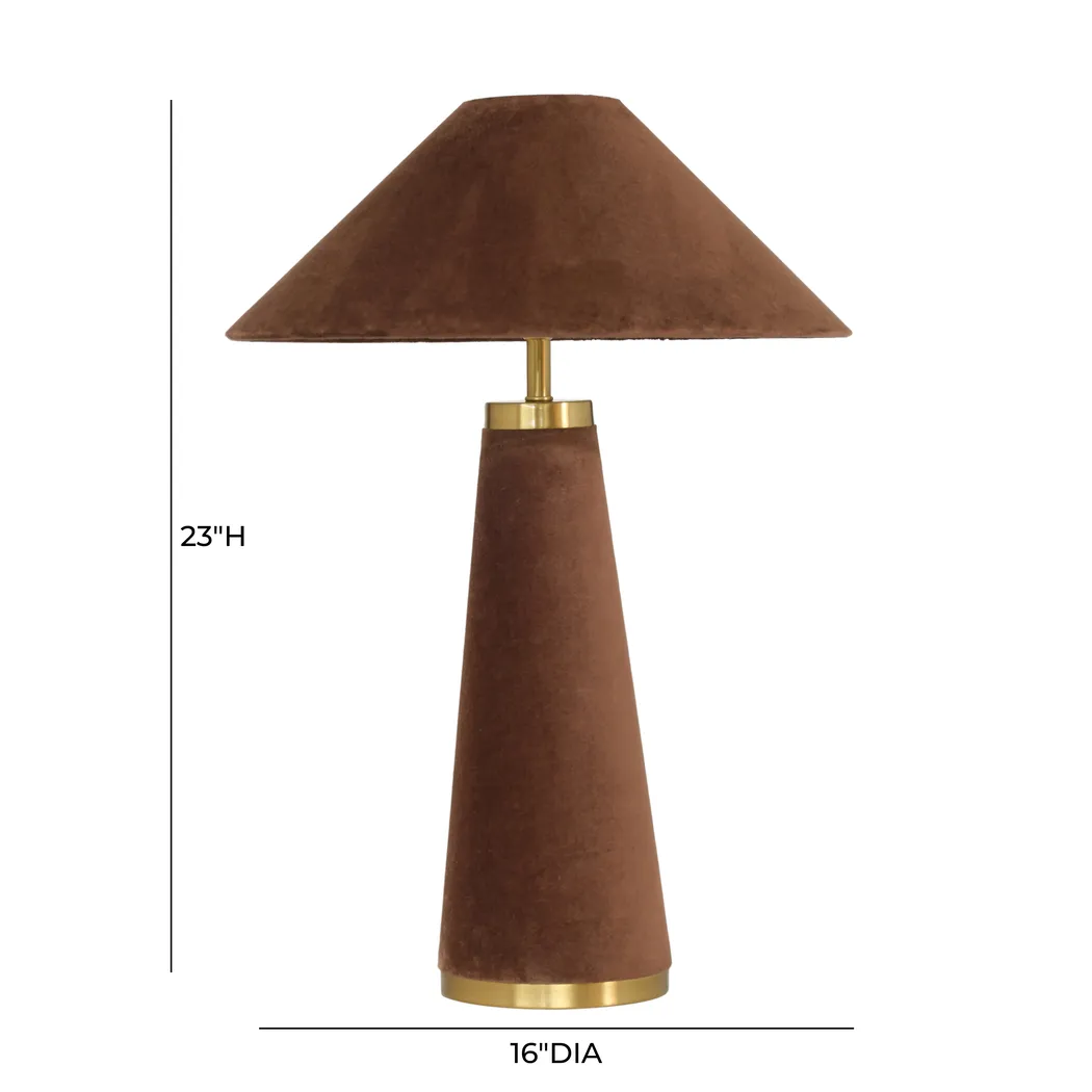 Banneker Shade Brown Lamp - Thumbnail - Image 6