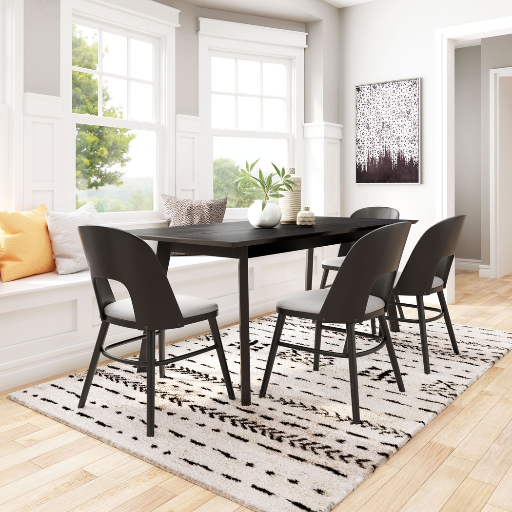 Banneret Black Dining Chair, Set of 2 - Thumbnail - Image 3