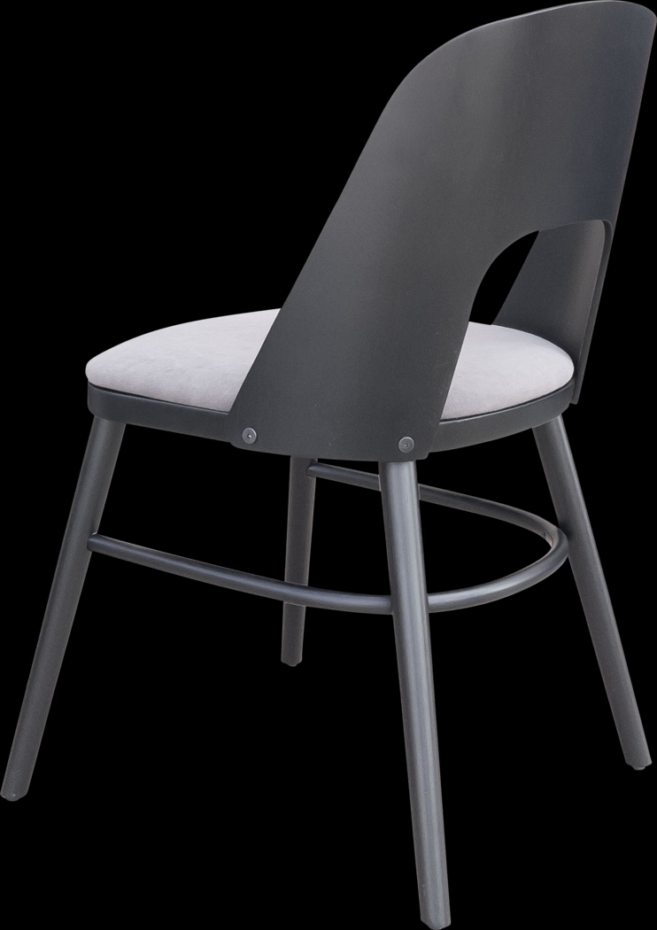 Banneret Black Dining Chair, Set of 2 - Thumbnail - Image 4