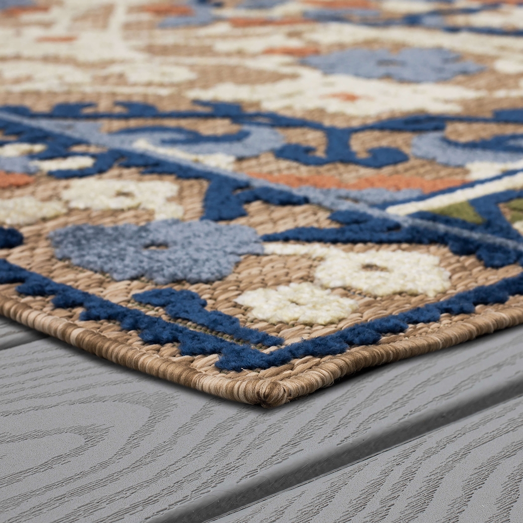 Bannia Bay Multi 6' x 9' Indoor/Outdoor Rug - Thumbnail - Image 9