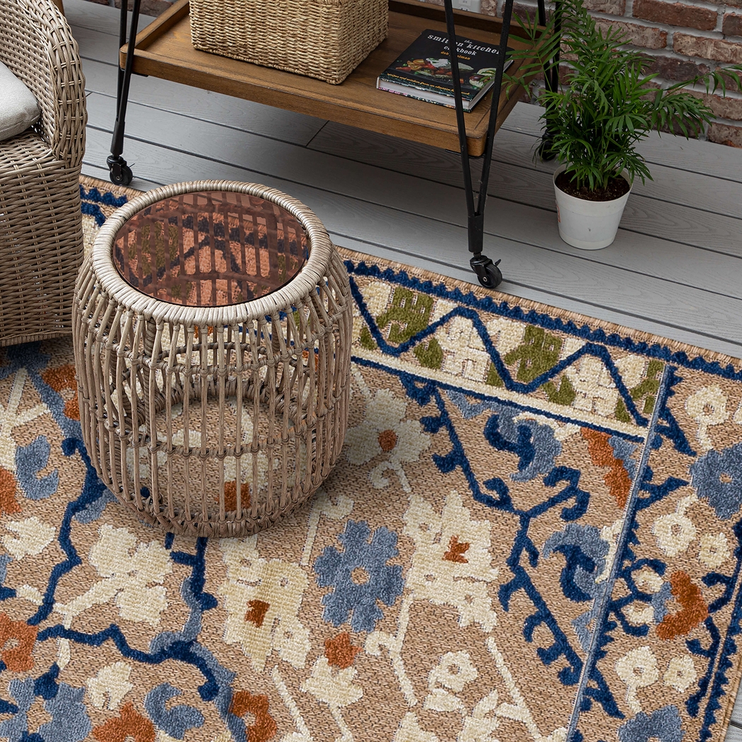 Bannia Bay Multi 7'10 x 10' Indoor/Outdoor Rug - Thumbnail - Image 2