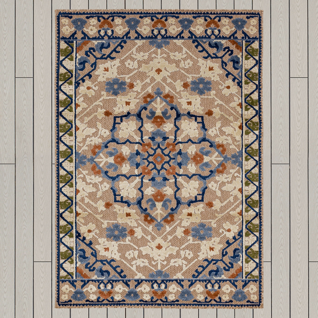 Bannia Bay Multi 7'10 x 10' Indoor/Outdoor Rug - Thumbnail - Image 4