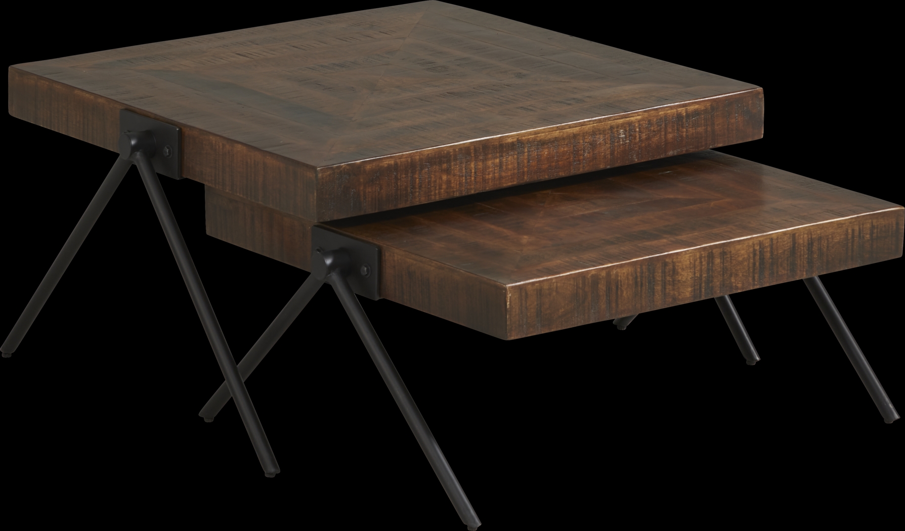 Banning Tobacco Nesting Cocktail Table Set - Thumbnail - Image 1