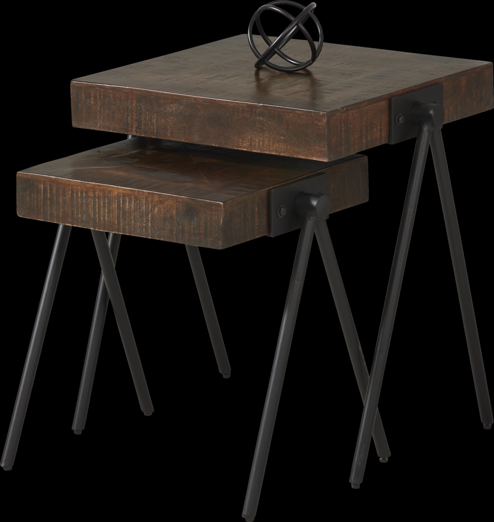 Banning Tobacco Nesting End Table Set - Thumbnail - Image 2