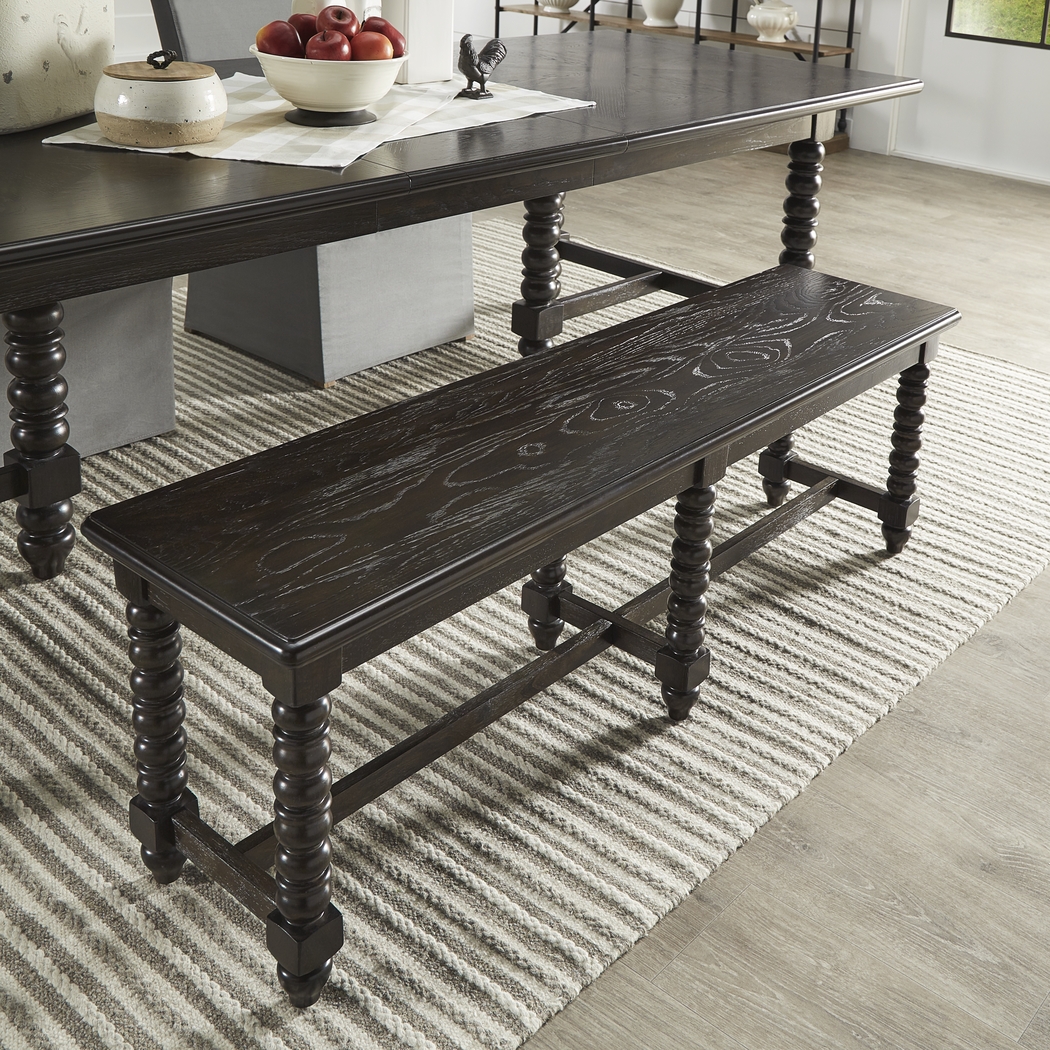 Bannock Espresso Dining Bench - Thumbnail - Image 5