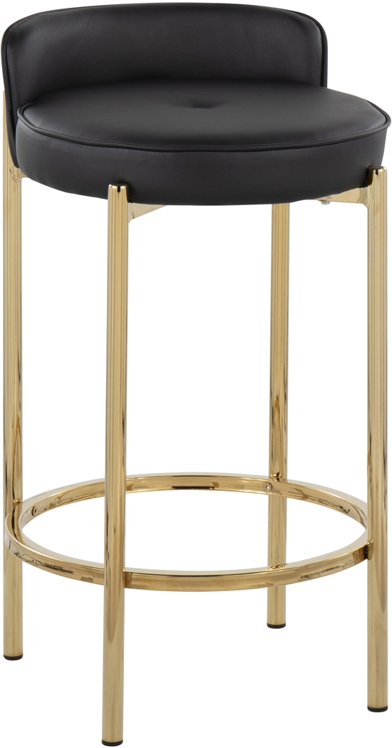 Bannon I Black Counter Stool Set of 2 - Thumbnail - Image 2