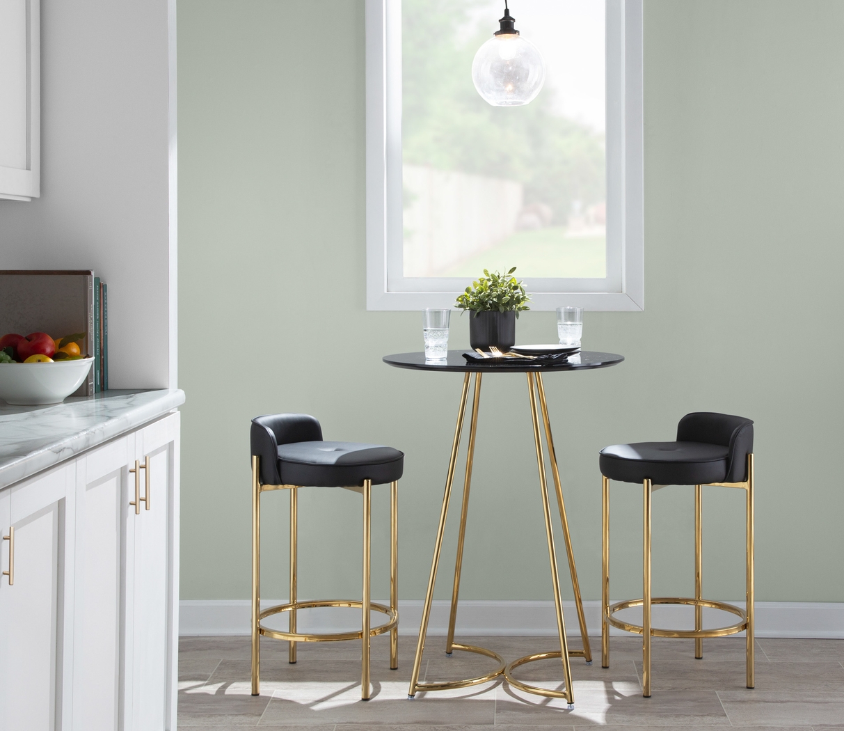 Bannon I Black Counter Stool Set of 2 - Thumbnail - Image 8