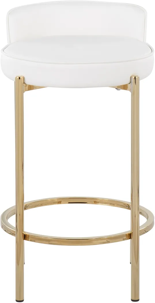 Bannon I White Counter Stool Set of 2 - Thumbnail - Image 6