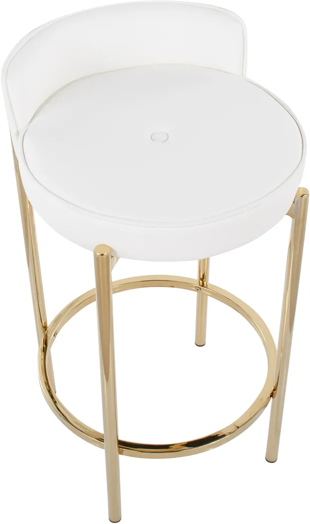Bannon I White Counter Stool Set of 2 - Thumbnail - Image 7