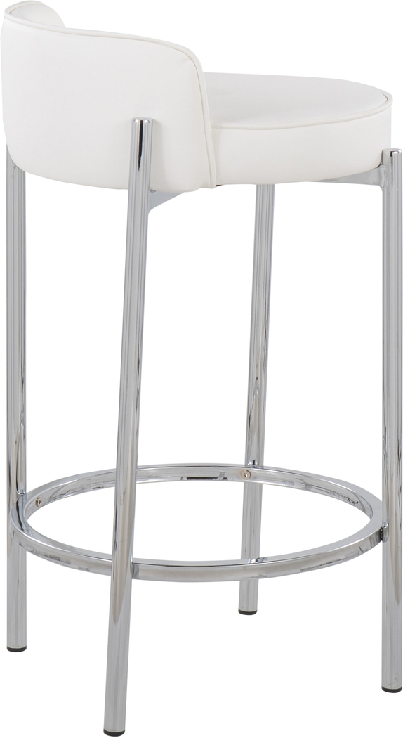 Bannon II White Counter Stool Set of 2 - Thumbnail - Image 4