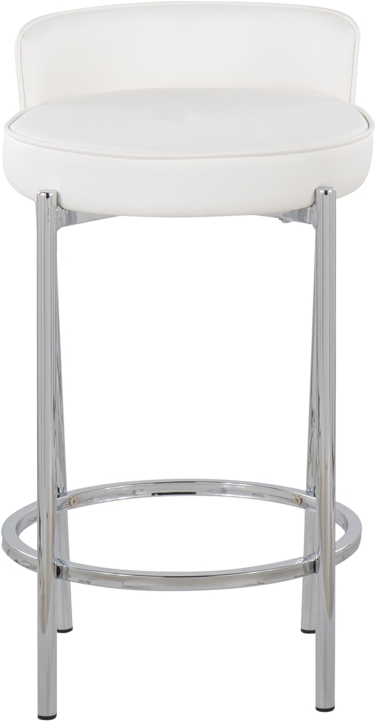 Bannon II White Counter Stool Set of 2 - Thumbnail - Image 5